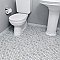 Crystalline Square Grey 12" x 12" Porcelain Mosaic Tile -10 Sheets Per Case -10.2 Sq. Ft.