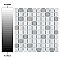 Crystalline Square Grey 12" x 12" Porcelain Mosaic Tile -10 Sheets Per Case -10.2 Sq. Ft.