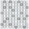 Crystalline Square Grey 12" x 12" Porcelain Mosaic Tile -10 Sheets Per Case -10.2 Sq. Ft.
