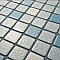 Crystalline Square Blue 12" x 12" Porcelain Mosaic Tile -10 Sheets Per Case -10.2 Sq. Ft.