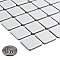 Crystalline Square White 12" x 12" Porcelain Mosaic Tile -10 Sheets Per Case -10.2 Sq. Ft.