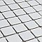 Crystalline Square White 12" x 12" Porcelain Mosaic Tile -10 Sheets Per Case -10.2 Sq. Ft.