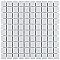 Crystalline Square White 12" x 12" Porcelain Mosaic Tile -10 Sheets Per Case -10.2 Sq. Ft.