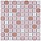 Crystalline Square Pink 12" x 12" Porcelain Mosaic Tile -10 Sheets Per Case -10.2 Sq. Ft.