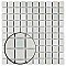 Crystalline Square Pistachio 12" x 12" Porcelain Mosaic Tile -10 Sheets Per Case -10.2 Sq. Ft.