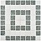 Crystalline Market Sq Grey 11-3/4" x 11-3/4" Porcelain Mosaic Tile - 10 Tiles Per Case - 9.8 Sq. Ft.