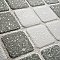 Crystalline Market Sq Grey 11-3/4" x 11-3/4" Porcelain Mosaic Tile - 10 Tiles Per Case - 9.8 Sq. Ft.