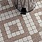 Crystalline Market Sq Beige 11-3/4" x 11-3/4" Porcelain Mosaic Tile - 10 Tiles Per Case - 9.8 Sq. Ft.
