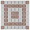 Crystalline Market Sq Beige 11-3/4" x 11-3/4" Porcelain Mosaic Tile - 10 Tiles Per Case - 9.8 Sq. Ft.