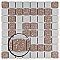 Crystalline Market Sq Beige 11-3/4" x 11-3/4" Porcelain Mosaic Tile - 10 Tiles Per Case - 9.8 Sq. Ft.