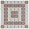 Crystalline Market Sq Beige 11-3/4" x 11-3/4" Porcelain Mosaic Tile - 10 Tiles Per Case - 9.8 Sq. Ft.