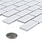 Hudson Subway White 11-3/4" x 12" Porcelain Mosaic Tile -10 Sheets Per Case -10 Sq. Ft.