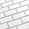 Hudson Subway White 11-3/4" x 12" Porcelain Mosaic Tile -10 Sheets Per Case -10 Sq. Ft.