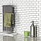 Hudson Subway White 11-3/4" x 12" Porcelain Mosaic Tile -10 Sheets Per Case -10 Sq. Ft.