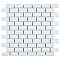 Hudson Subway White 11-3/4" x 12" Porcelain Mosaic Tile -10 Sheets Per Case -10 Sq. Ft.