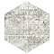 Tivoli Hex Tapestry 5-1/2" x 6-1/4" Porcelain Floor and Wall Tile - 26 Tiles Per Case - 4.94 Square Feet