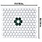 Metro Ion 1" Hex Emerald Single Flower With Gloss White 10-1/4" x 11-7/8" Floor & Wall Tile - 10 Tiles Per Case - 8.6 Sq. Ft.