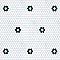 Metro Ion 1" Hex Emerald Single Flower With Gloss White 10-1/4" x 11-7/8" Floor & Wall Tile - 10 Tiles Per Case - 8.6 Sq. Ft.