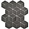Metro Rhombus Glossy Gray Porcelain Mosaic Tile - Sold Per Case of 10 - 9.14 Square Feet
