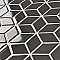 Metro Rhombus Glossy Gray Porcelain Mosaic Tile - Sold Per Case of 10 - 9.14 Square Feet