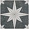 Compass Star Lava Stone 8" x 8" Porcelain Tile - Per Case of 25 Tile - 11.50 Sq. Ft. Per Case