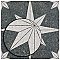 Compass Star Lava Stone 8" x 8" Porcelain Tile - Per Case of 25 Tile - 11.50 Sq. Ft. Per Case