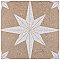 Compass Star Sand Stone 8" x 8" Porcelain Tile - Per Case of 25 Tile - 11.50 Sq. Ft. Per Case