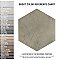 Capri Hex Fumo 7" x 8" Porcelain Floor & Wall Tile - 36 Tiles Per Case - 10.8 Sq. Ft.