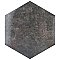 Capri Hex Nero 7" x 8" Porcelain Floor & Wall Tile -36 Tiles Per Case - 10.8 Sq. Ft.