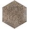 Capri Hex Terra 7" x 8" Porcelain Floor & Wall Tile -36 Tiles Per Case - 10.8 Sq. Ft.