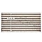 Retro Strata Blanc 6-7/8" x 14" Porcelain Floor and Wall Tile - 16 Tiles Per Case - 11.2 Square Feet