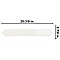 Argile Arrow Bianco 2-7/8" x 20-3/8" Porcelain Floor and Wall Tile - 1 Tiles Per Case - 0.41 Square Feet