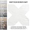 Argile Cross Bianco 7" x 7" Porcelain Floor and Wall Tile - 1 Tiles Per Case - 0.3 Square Feet
