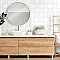 Argile Cross Bianco 7" x 7" Porcelain Floor and Wall Tile - 1 Tiles Per Case - 0.3 Square Feet