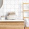 Argile Cross Bianco 7" x 7" Porcelain Floor and Wall Tile - 1 Tiles Per Case - 0.3 Square Feet