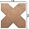 Argile Cross Cotto 7" x 7" Porcelain Floor and Wall Tile - 1 Tiles Per Case - 0.3 Square Feet