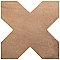 Argile Cross Cotto 7" x 7" Porcelain Floor and Wall Tile - 1 Tiles Per Case - 0.3 Square Feet