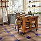 Argile Star Blu 7" x 7" Porcelain Floor and Wall Tile - 1 Tiles Per Case - 0.42 Square Feet