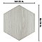 Natura Hex White 14-1/8" x 16-1/4" Porcelain Floor & Wall Tile -9 Tiles Per Case - 11.07 Sq. Ft.