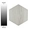 Natura Hex White 14-1/8" x 16-1/4" Porcelain Floor & Wall Tile -9 Tiles Per Case - 11.07 Sq. Ft.