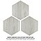 Natura Hex White 14-1/8" x 16-1/4" Porcelain Floor & Wall Tile -9 Tiles Per Case - 11.07 Sq. Ft.