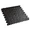 Colmena Matte Gunmetal Hex 11-1/2" x 11-5/8" Tile - Black - Per Case of 5 Sheets - 4.75 Square Feet