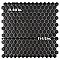 Colmena Hex Matte Carbon 11-1/2" x 11-5/8" Porcelain Mosaic Tile - 5 Tiles Per Case - 4.75 Square Feet