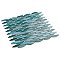 Pescado Glossy Agua 12"x 12-1/2" Porcelain Tile - Per Sheet - 1.06 Sq. Ft.