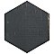 Retro Mini Hex Nero 7" x 8" Porcelain Floor & Wall Tile - Sold Per Case of 36 - 11.16 Sq. Ft.