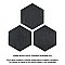 Retro Hex Nero 14-1/8" x 16-1/4" Porcelain Tile - Sold Per Case of 9 - 11.05  Square Feet