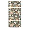 Parete Fiori Green 23-1/2" x 47" Porcelain Floor and Wall Tile - 3 Tiles Per Case - 23.1 Square Feet