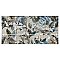 Parete Fiori Grey 23-1/2" x 47" Porcelain Floor and Wall Tile - 3 Tiles Per Case - 23.1 Square Feet