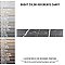 Tinos Black 3-1/8" x 17-3/8" Porcelain Floor & Wall Tile - 30 Tiles Per Case - 12.0 Sq. Ft.