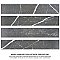 Tinos Black 3-1/8" x 17-3/8" Porcelain Floor & Wall Tile - 30 Tiles Per Case - 12.0 Sq. Ft.